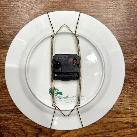 EUC Working Texas A&M Aggies White & Maroon Clock Made from Plate China - Picture 3 of 3